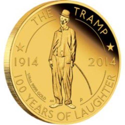 0-the-tramp-100-years-of-laughter-2014-quarter-oz-gold-proof-coin-reverse