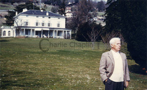 Charles Chaplin at Manoir de Ban 50s