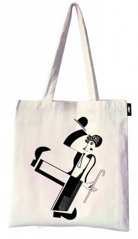 tote-bag-charly-chaplin-par-youtkevitch