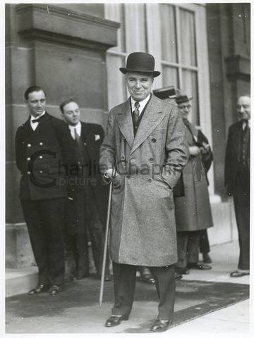 Chaplin receiving the Legion of Honor in Paris, 1931