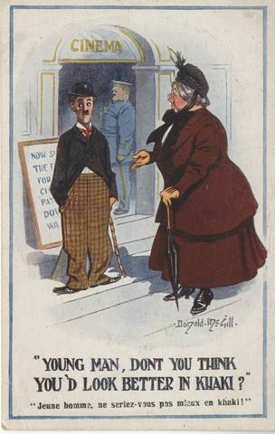 Charlie Chaplin comic postcard. Lisa Stein Haven collection