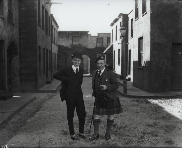 Chaplin & Harry Lauder at Chaplin Studios, 1918